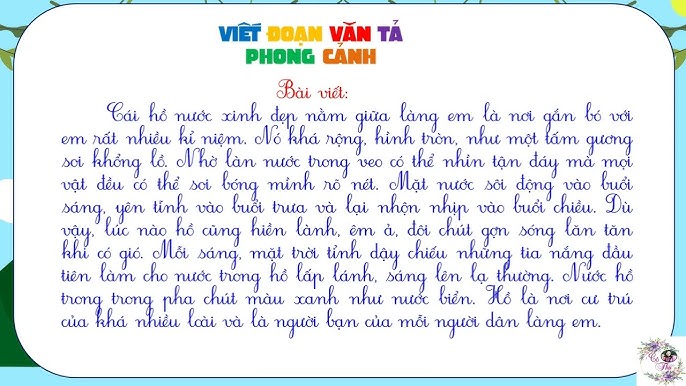 Cách Viết Bài Văn Tả Cảnh Lớp 5 Chuẩn SEO Gallery 1
