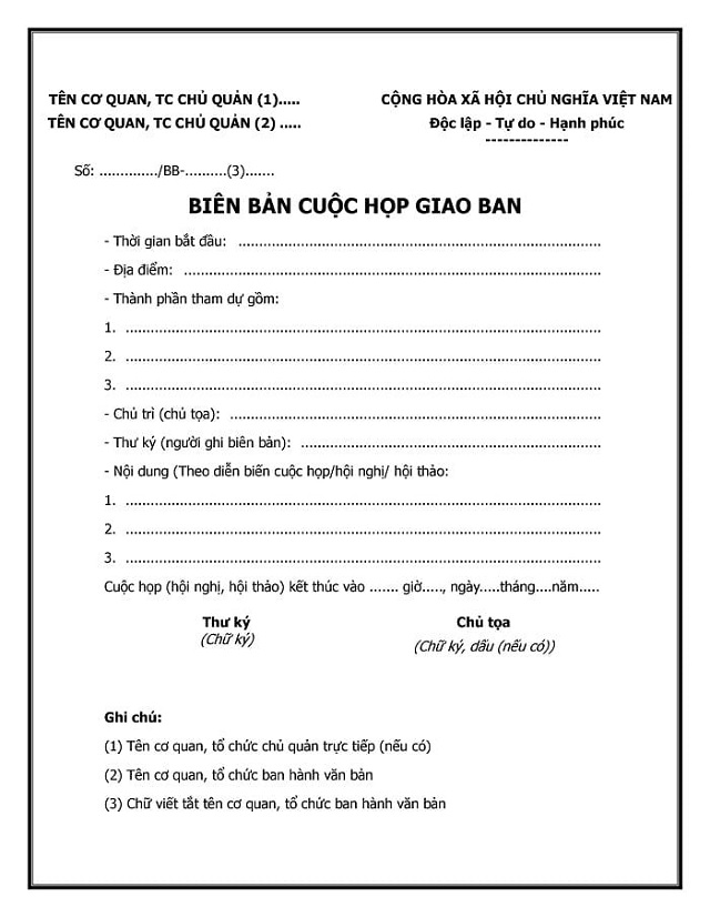 Cách Viết Biên Bản Họp Chuẩn SEO