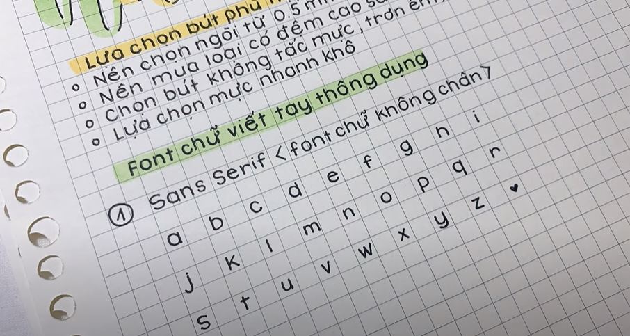 Cách Viết Chữ Không Chân