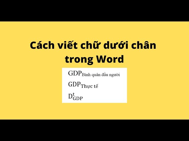 Cách Viết Chữ Nhỏ Dưới Chân Trong Word Gallery 2