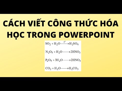 Cách Viết Công Thức Hóa Học Gallery 2