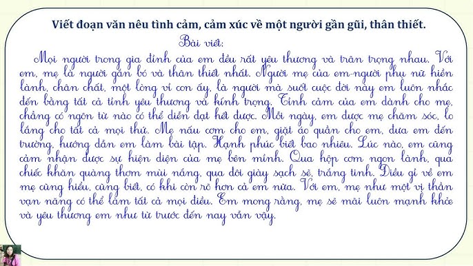 Viết đoạn văn nêu tình cảm cảm xúc của em Gallery 1