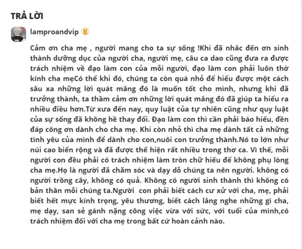 Viết đoạn văn ngắn về lòng biết ơn cha mẹ Gallery 1