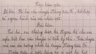 Viết đoạn văn nàng tiên ốc lớp 4 Gallery 1