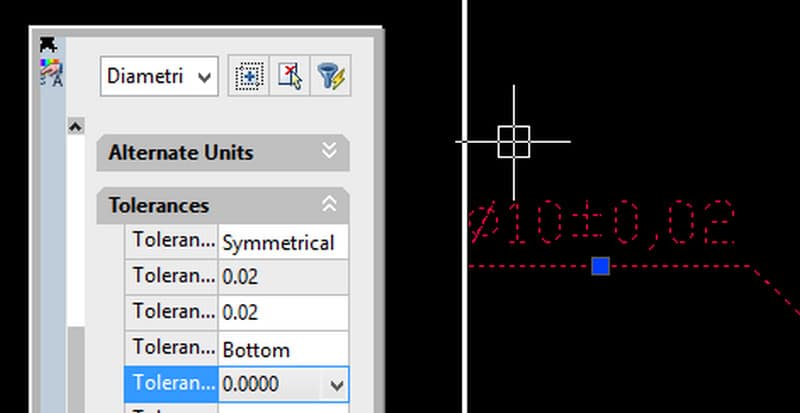 Cách viết dung sai trong CAD