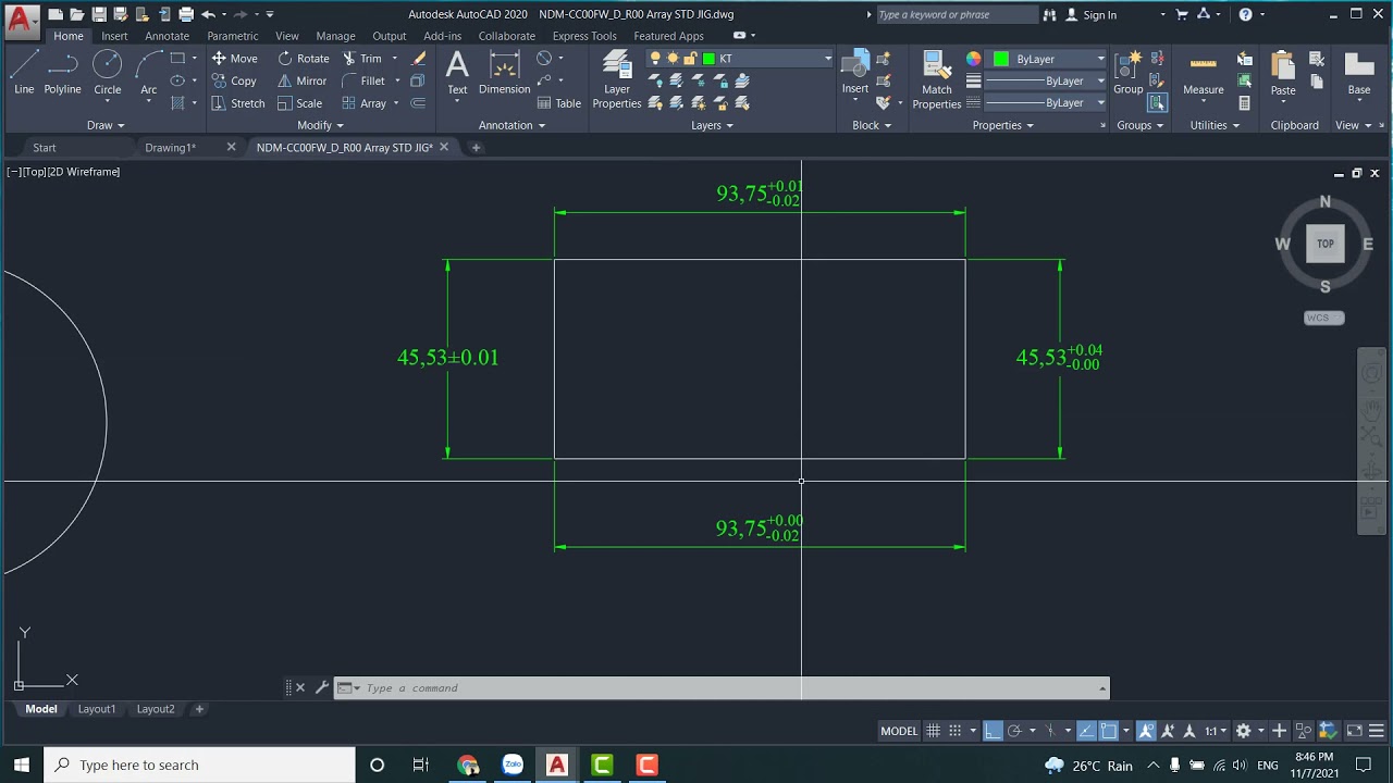 Cách viết dung sai trong CAD Gallery 1