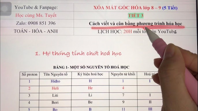 Cách Viết Phương Trình Hóa Học Cho Người Mất Gốc