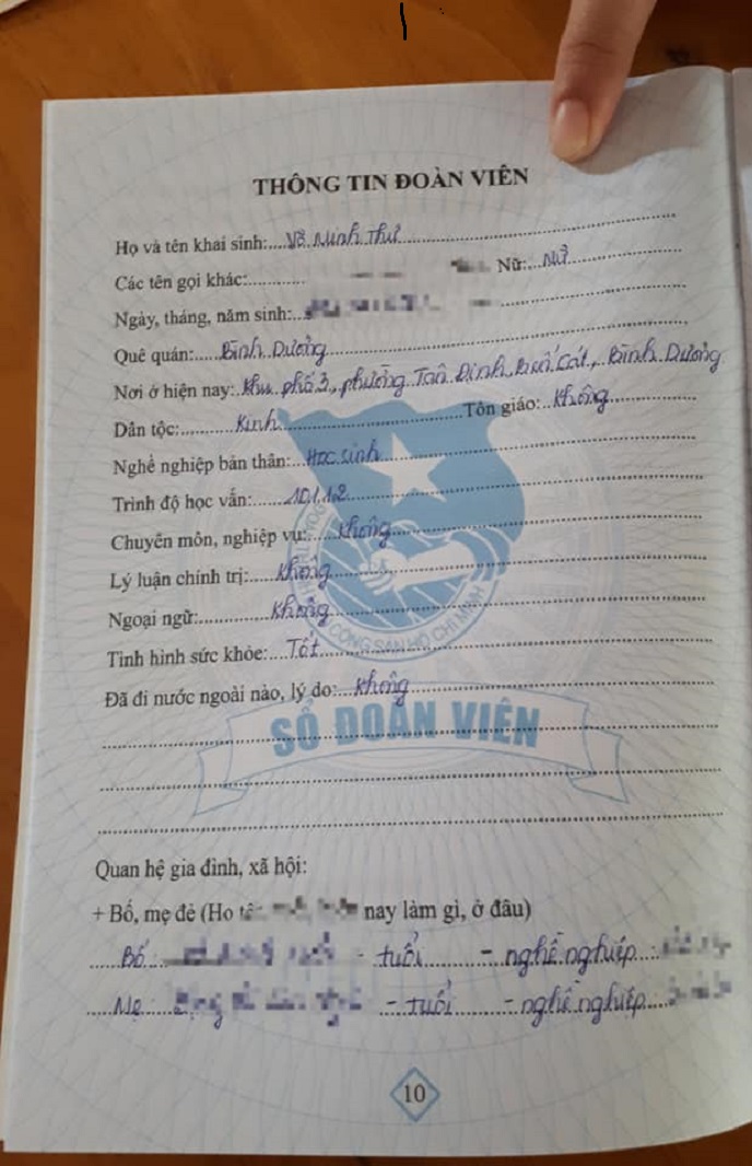 Cách Viết Sổ Đoàn Viên Mẫu Xanh