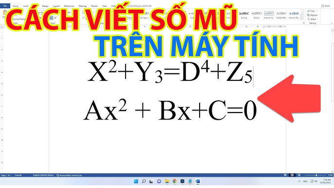 Cách Viết Số Mũ