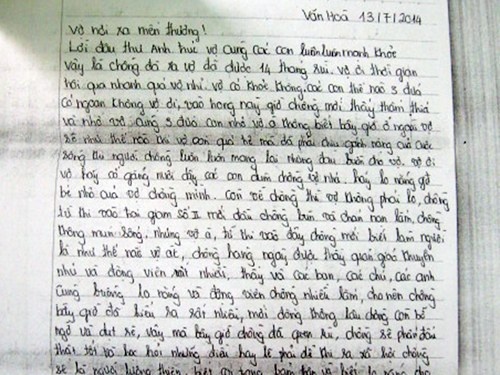 Cách Viết Thư Cho Chồng Ở Trong Tù