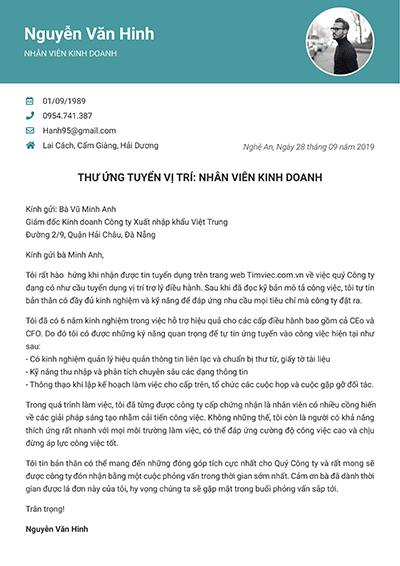Cách Viết Thư Ứng Tuyển Chuyên Nghiệp Cho Sinh Viên