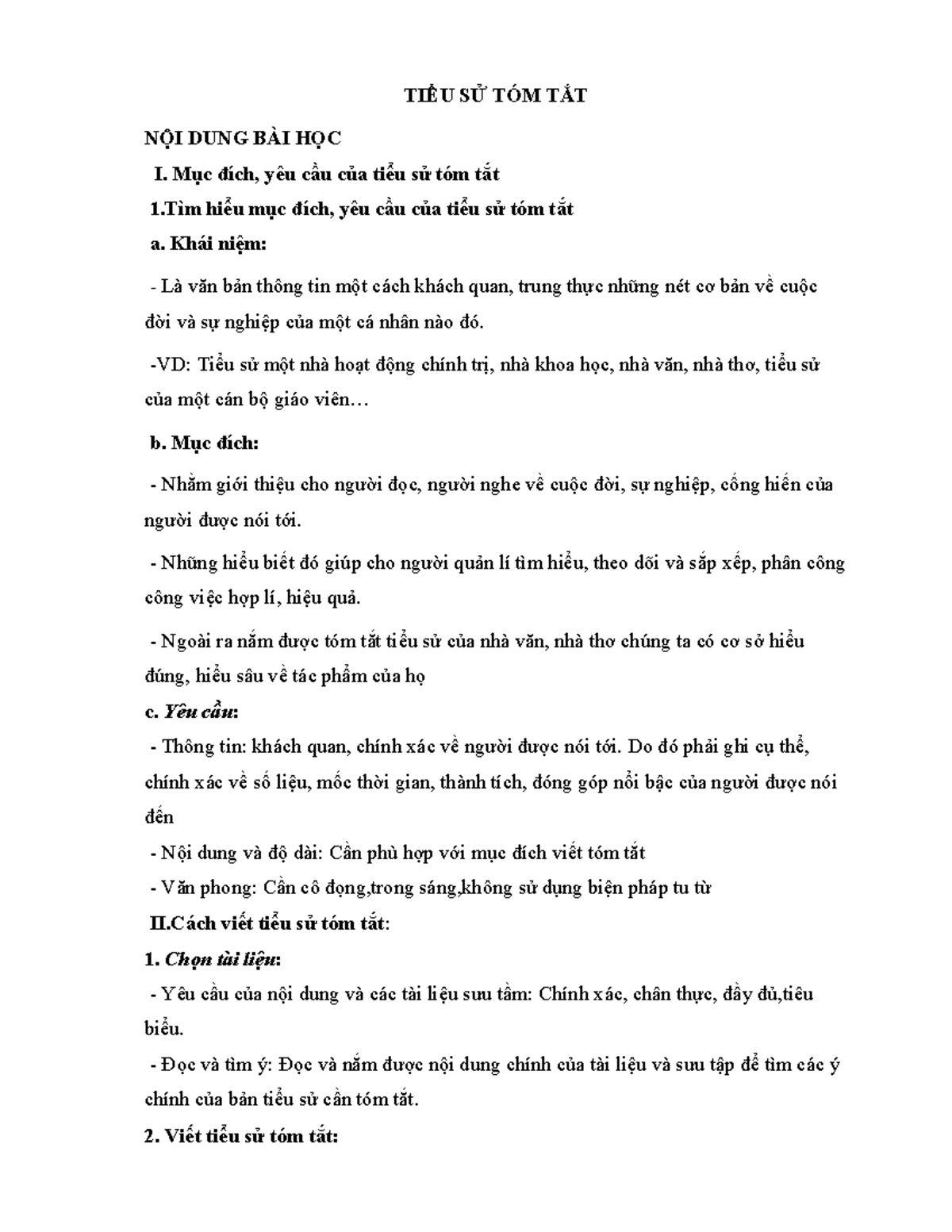 Tiểu sử là gì? Gallery 2