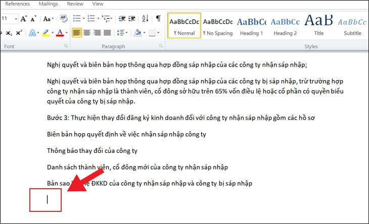 Cách Xóa Trang Trống Cuối Trong Word Gallery 2