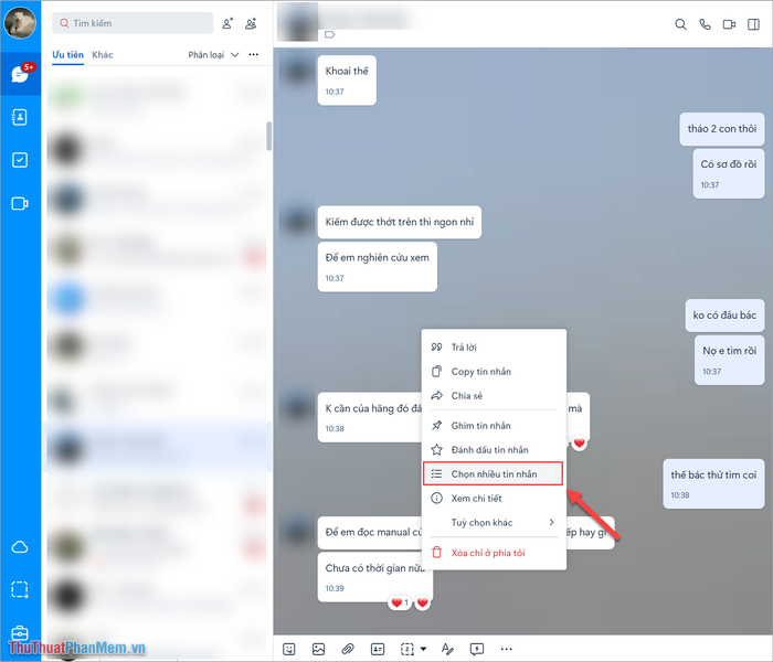 Cách Xuất Tin Nhắn Zalo Ra File