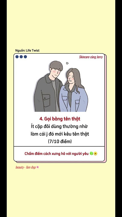Cách Xưng Hô Thân Mật Với Người Yêu Gallery 2