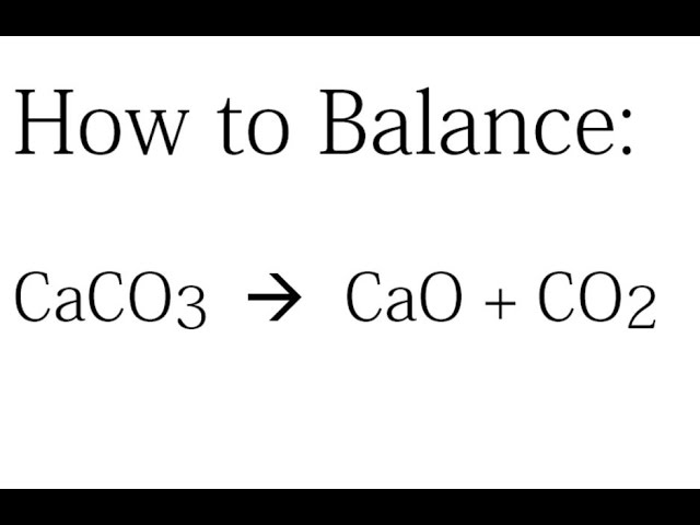 CaCO3 cộng gì ra CaO?