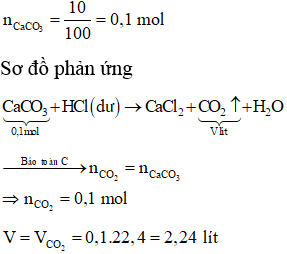 CaCO3 tác dụng với gì?
