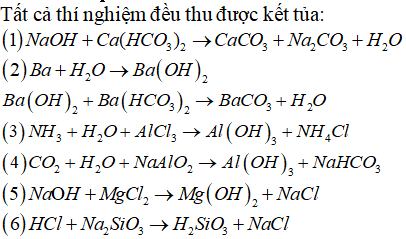 Phản ứng Ca(HCO3)2 + NaOH dư