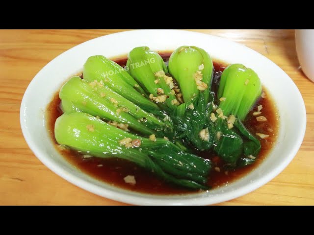Cải chíp xào dầu hào