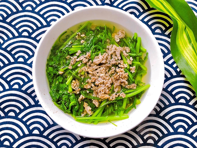 Cải cúc nấu gì?