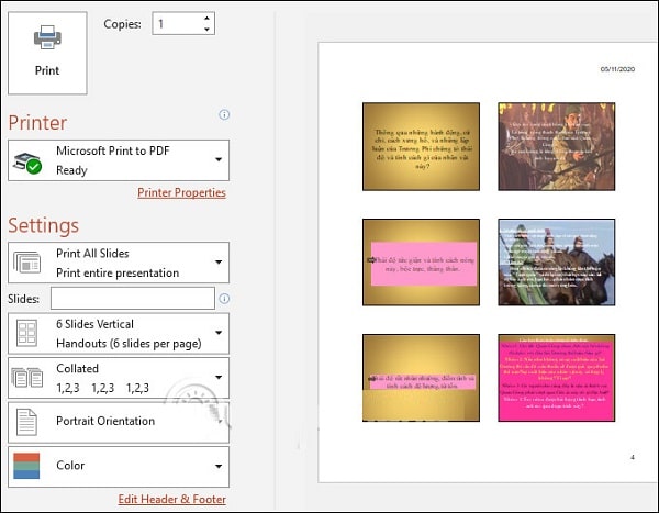 Cách In Powerpoint 4 Slide 1 Trang Giấy 2 Mặt Gallery 2