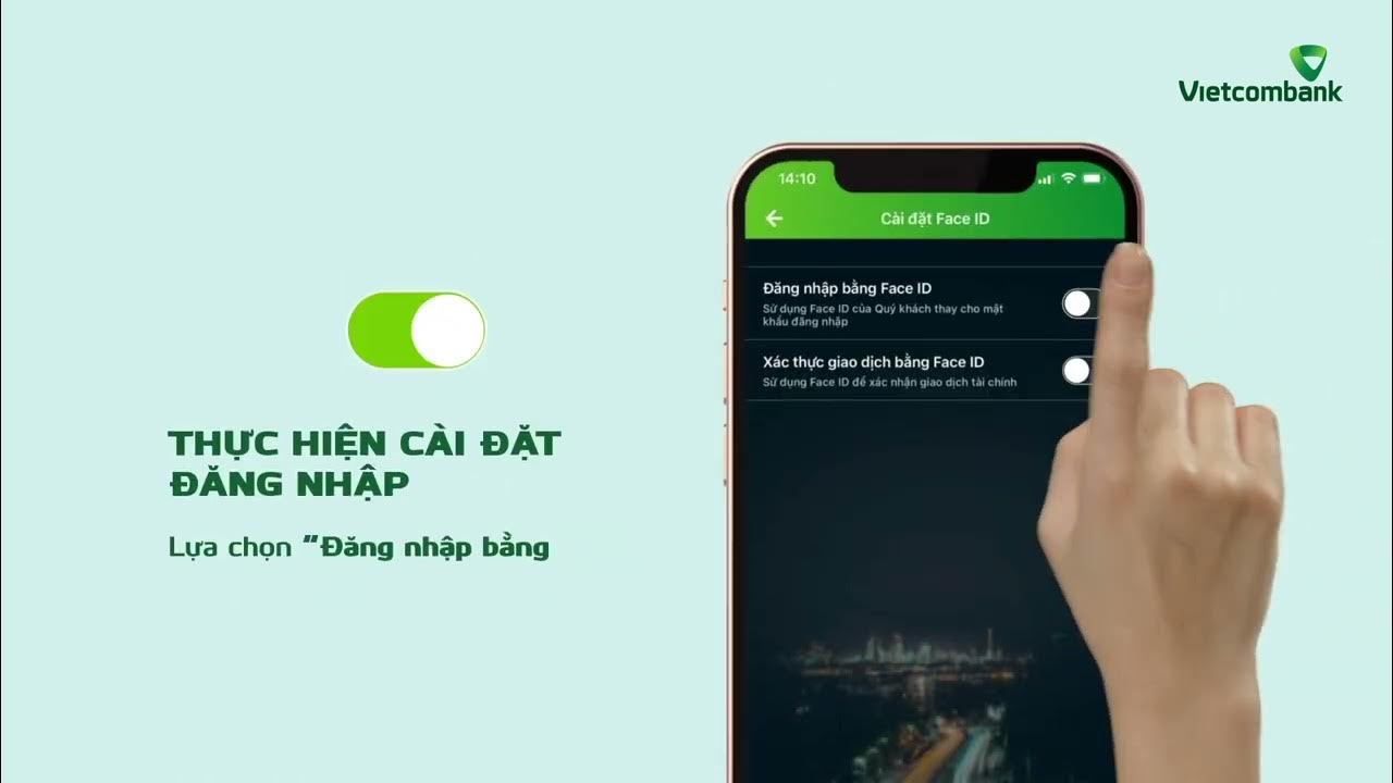 Cài đặt vân tay Vietcombank