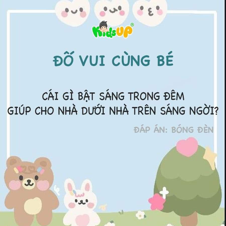 Cái gì bật sáng trong đêm giúp cho nhà dưới nhà trên sáng ngời?