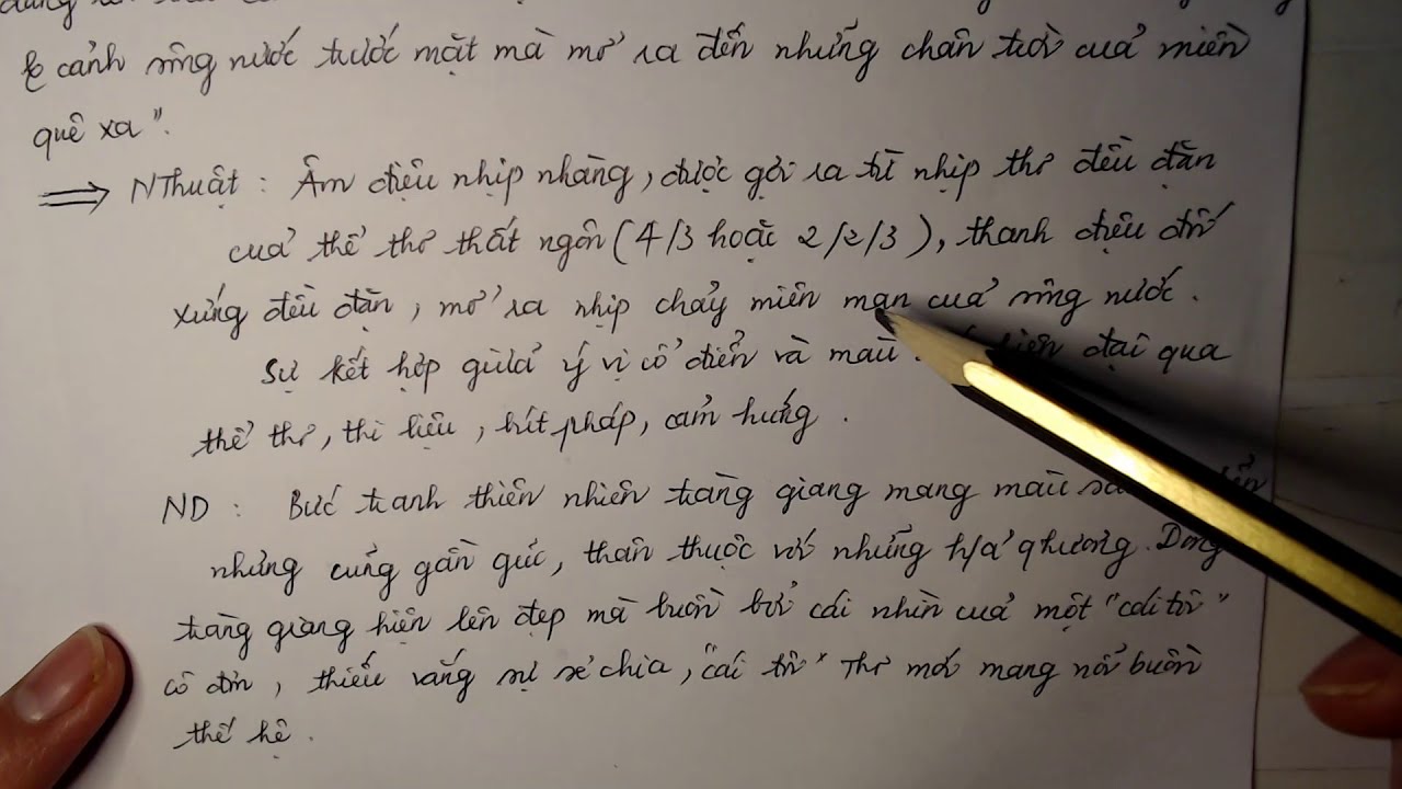 Cảm nhận 2 câu cuối bài Tràng Giang