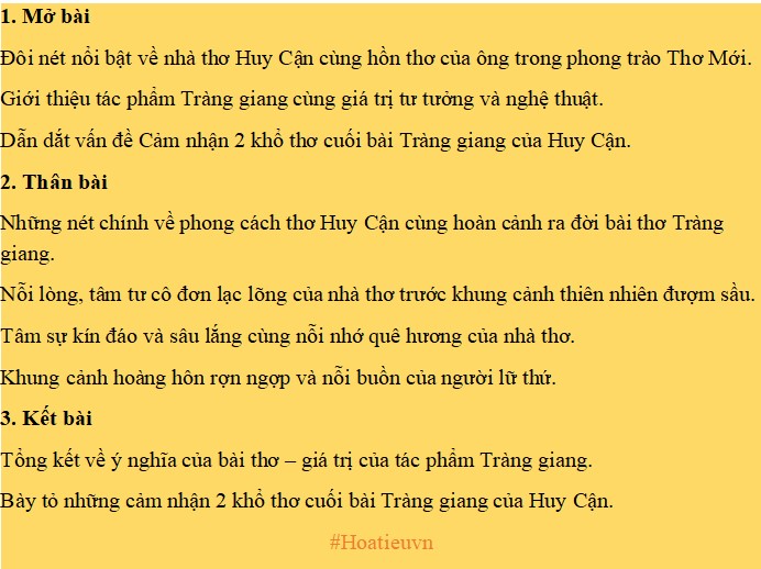 Cảm nhận 2 câu cuối bài Tràng Giang Gallery 2