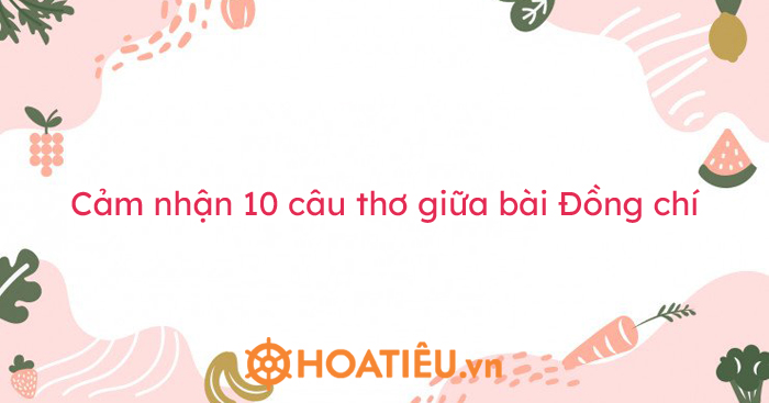Cảm nhận về 10 câu thơ giữa bài Đồng chí