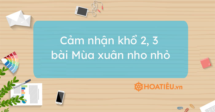 Cảm nhận Mùa xuân nho nhỏ khổ 2, 3