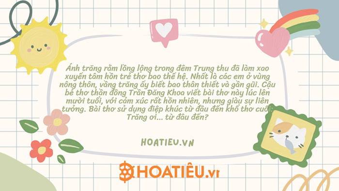 Cảm nhận về bài thơ Trăng ơi từ đâu đến