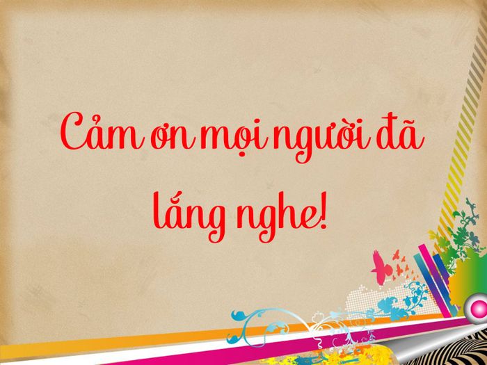 Cảm ơn đã lắng nghe bài thuyết trình Gallery 2
