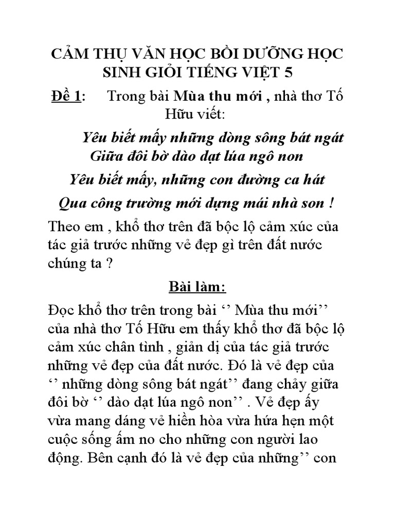 Cảm thụ bài thơ Đất Nước lớp 5 Gallery 2