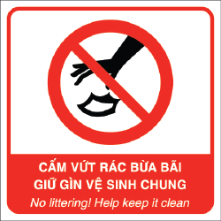 Cấm Vứt Rác Bừa Bãi