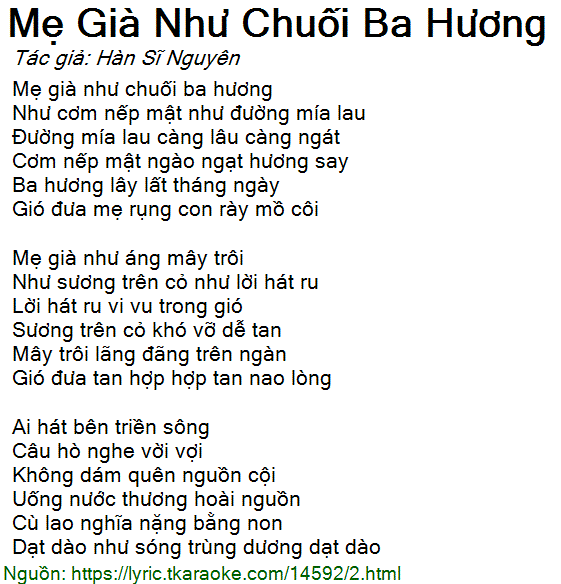 Mẹ già như chuối chín cây Gallery 2