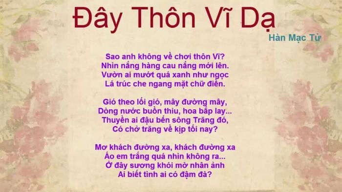 Đây Thôn Vĩ Dạ Khổ 1: Phân tích chi tiết hình ảnh và cảm xúc Gallery 2