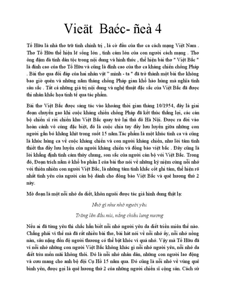 Phân tích đoạn thơ "Nhớ gì như nhớ người yêu" Gallery 1