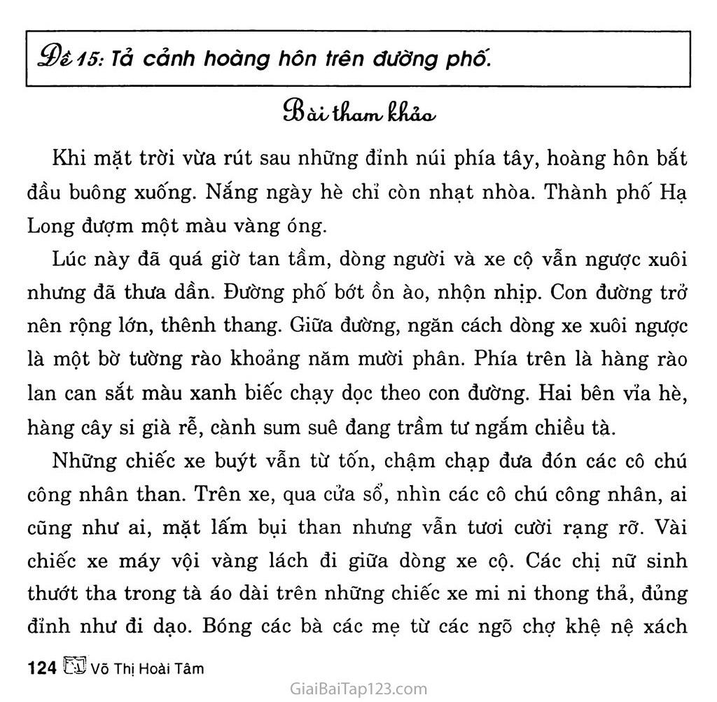 Bài Văn Tả Cảnh Đường Phố Ngắn Gọn Nhất Gallery 2