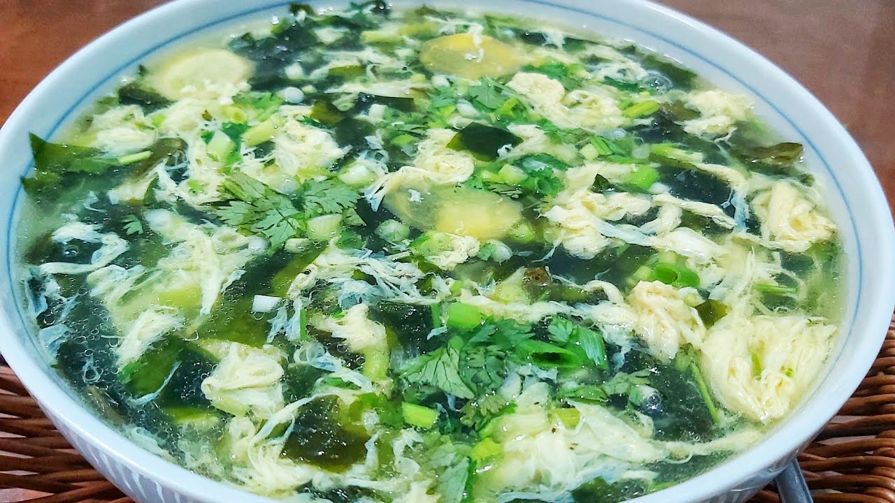 Canh Trứng Rong Biển