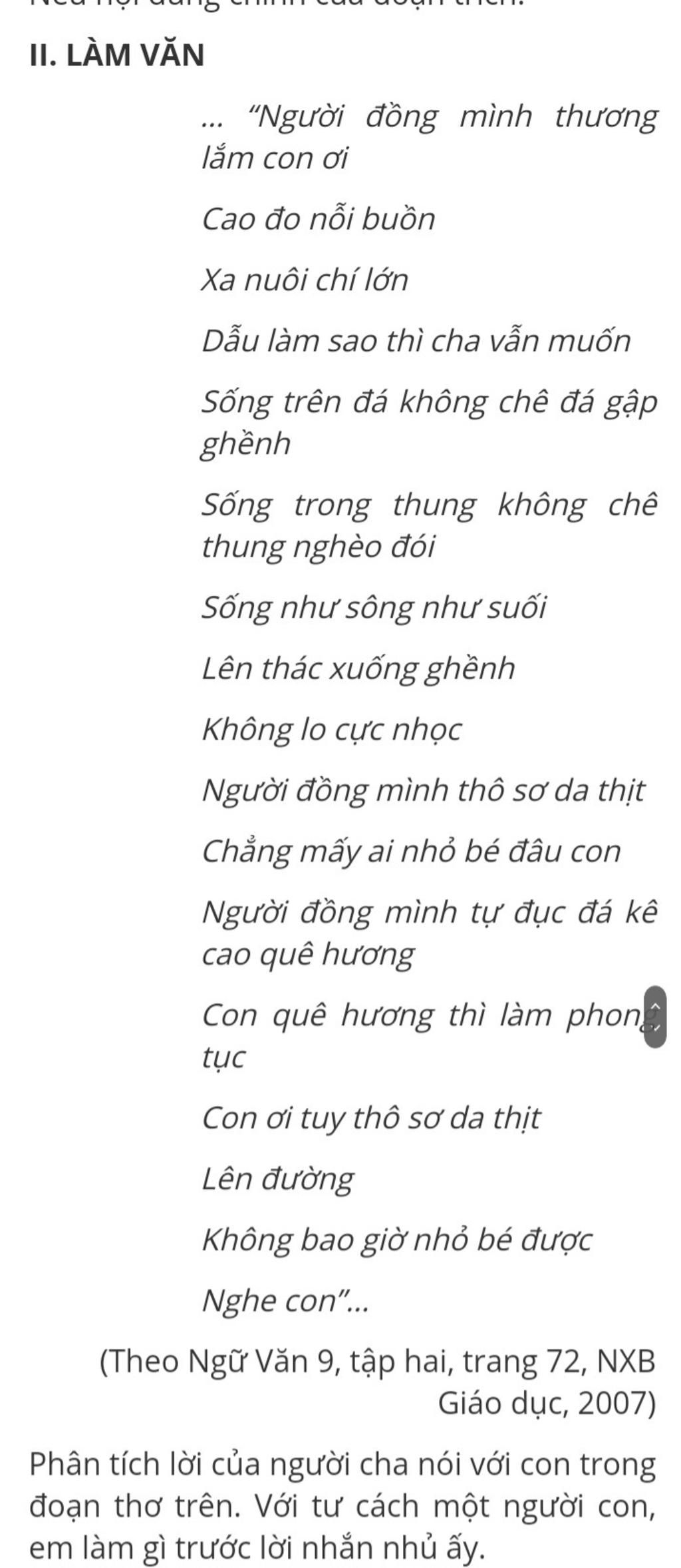 Cao Đo Nỗi Buồn Xa Nuôi Chí Lớn