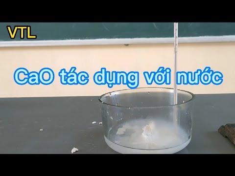 Cao + H2O: Hiện tượng hóa học thú vị