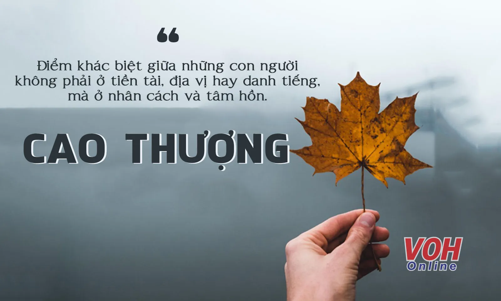 Cao thượng có nghĩa là gì?