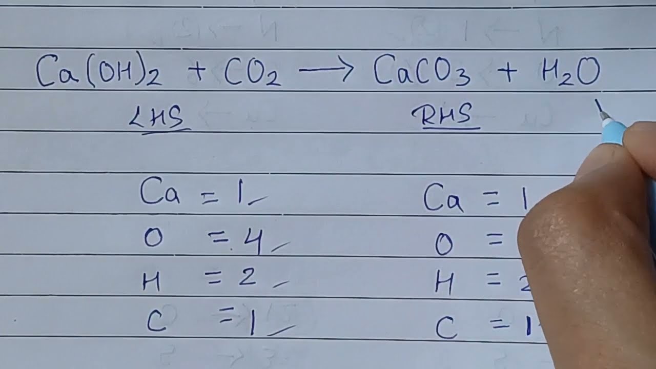 Phản ứng Ca(OH)2 + CO2 dư