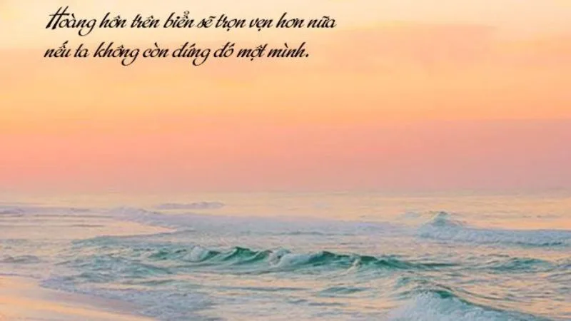 Caption Hay Về Hoàng Hôn Trên Biển