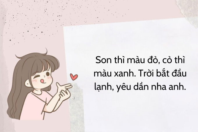 Cap thả thính mùa đông ngắn gọn Gallery 2