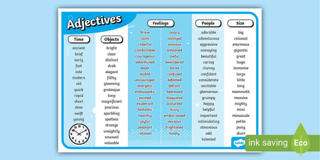 English Adjectives Describing People Gallery 1
