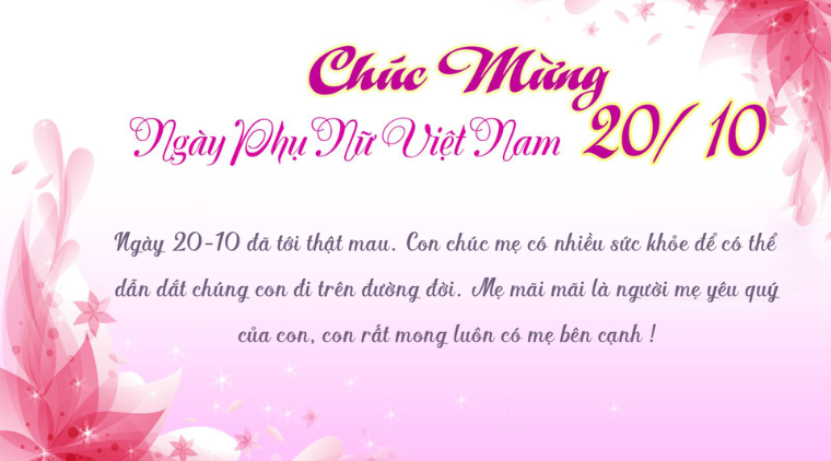 Những Lời Chúc Mẹ 20/10 Hay và Ý Nghĩa Nhất