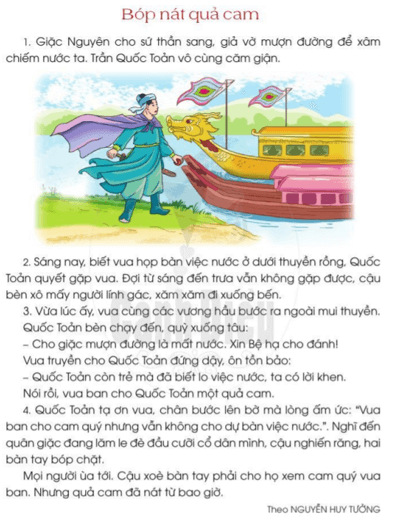 Câu chuyện Bóp nát quả cam của Trần Quốc Toản: Ý chí quật cường của thiếu niên anh hùng