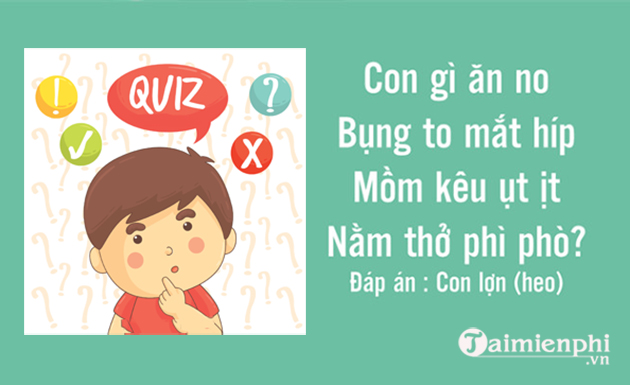 Câu Đố Thiếu Nhi Vui Nhộn và Hay Nhất